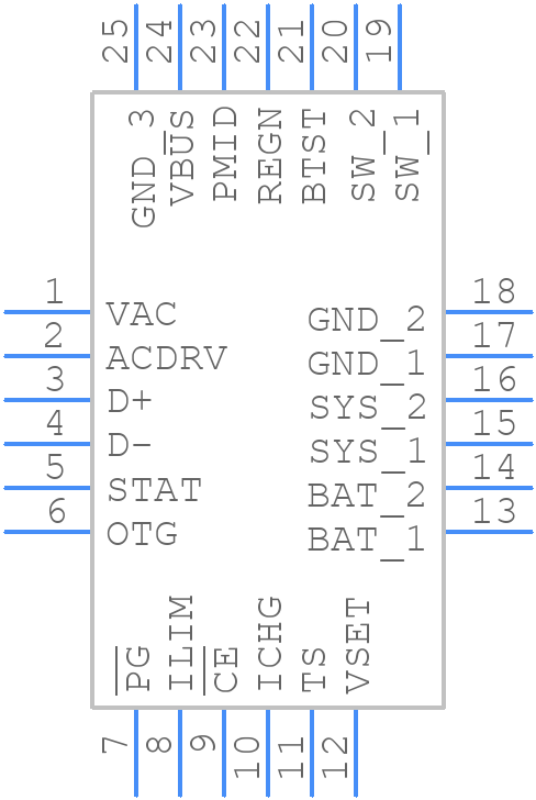 BQ25616JRTWT - Texas Instruments - PCB symbol
