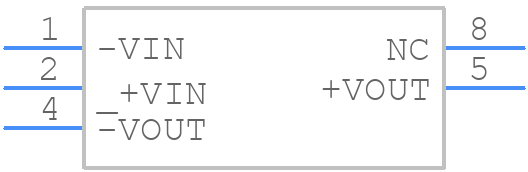 R1S-0505/H - RECOM Power - PCB symbol