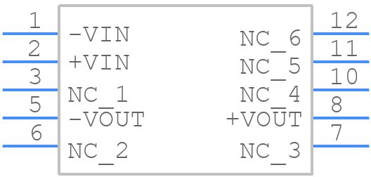 R1S-0505/H-R - RECOM Power - PCB symbol