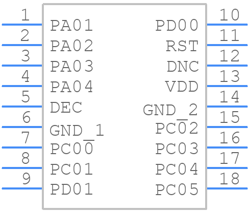 BGM210LA22JNF2 - Silicon Labs - PCB symbol