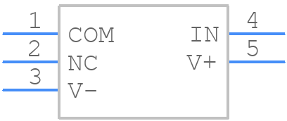 TS12A4517DBVR - Texas Instruments - PCB symbol