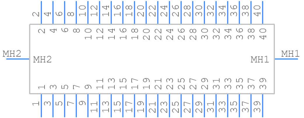 81040-600203-RB - 3M - PCB symbol