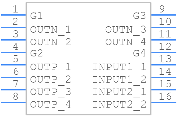 FDMQ8205A-D - onsemi - PCB symbol