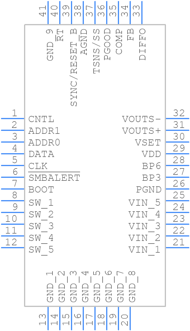 TPS544B25RVFR - Texas Instruments - PCB symbol