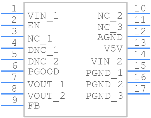TPSM53603RDAR - Texas Instruments - PCB symbol