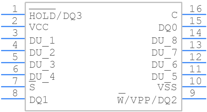 N25Q128A13BSF40F - Micron - PCB symbol