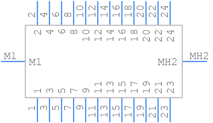 D3627-6302-AR - 3M - PCB symbol