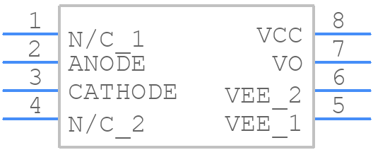 ACNW3190-500E - Avago Technologies - PCB symbol