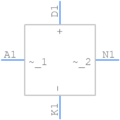 VBO68-16NO7 - LITTELFUSE - PCB symbol