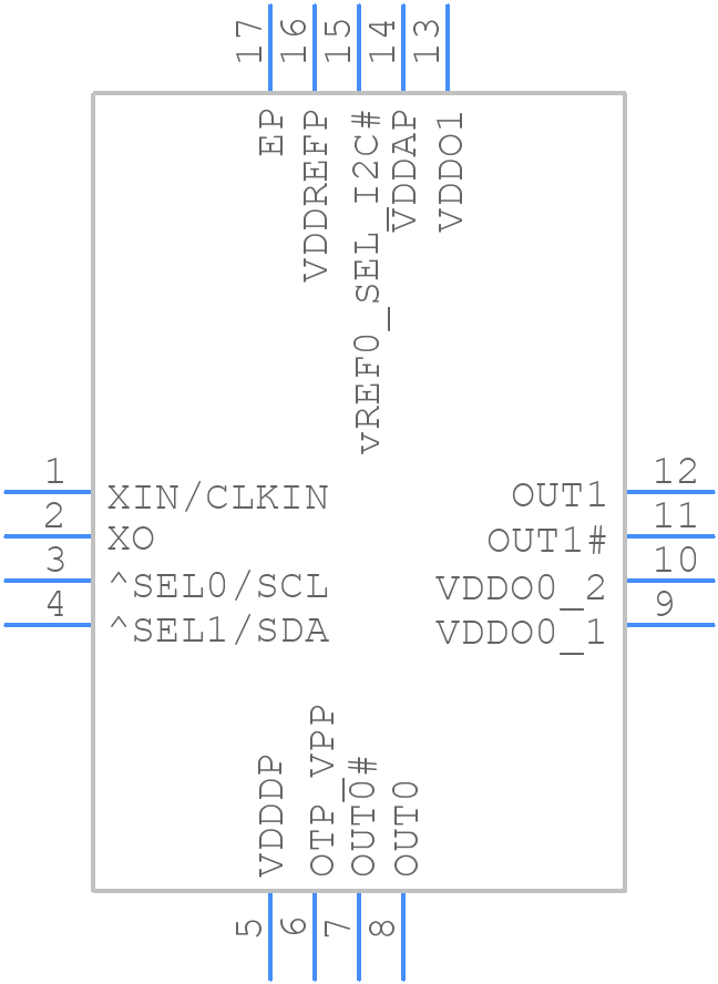 9FGV1006B000LTGI - Renesas Electronics - PCB symbol