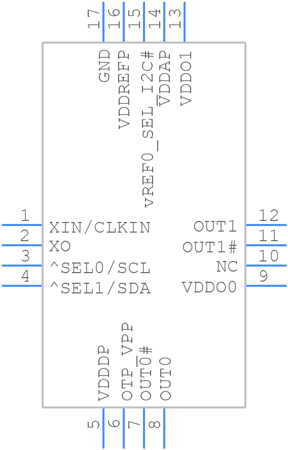 9FGV1005A002LTGI8 - Renesas Electronics - PCB symbol
