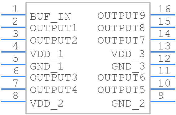 2309NZ-1HDCG8 - Renesas Electronics - PCB symbol