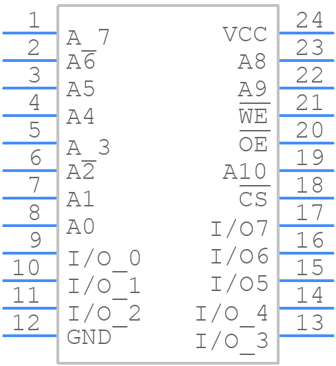 5962-8969001LA - Renesas Electronics - PCB symbol