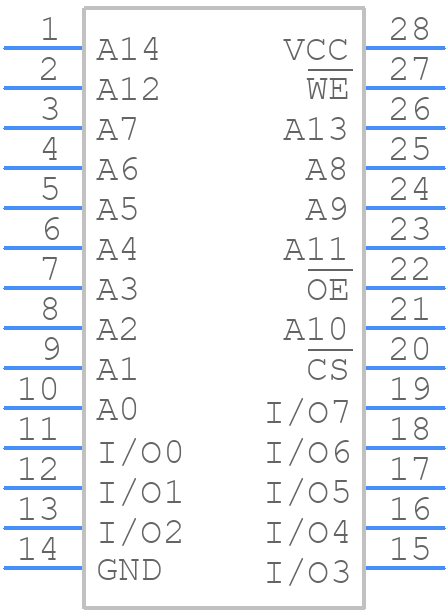 5962-8855201XA - Renesas Electronics - PCB symbol