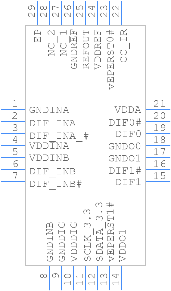 9FGL6241AQ201LTGI8 - Renesas Electronics - PCB symbol