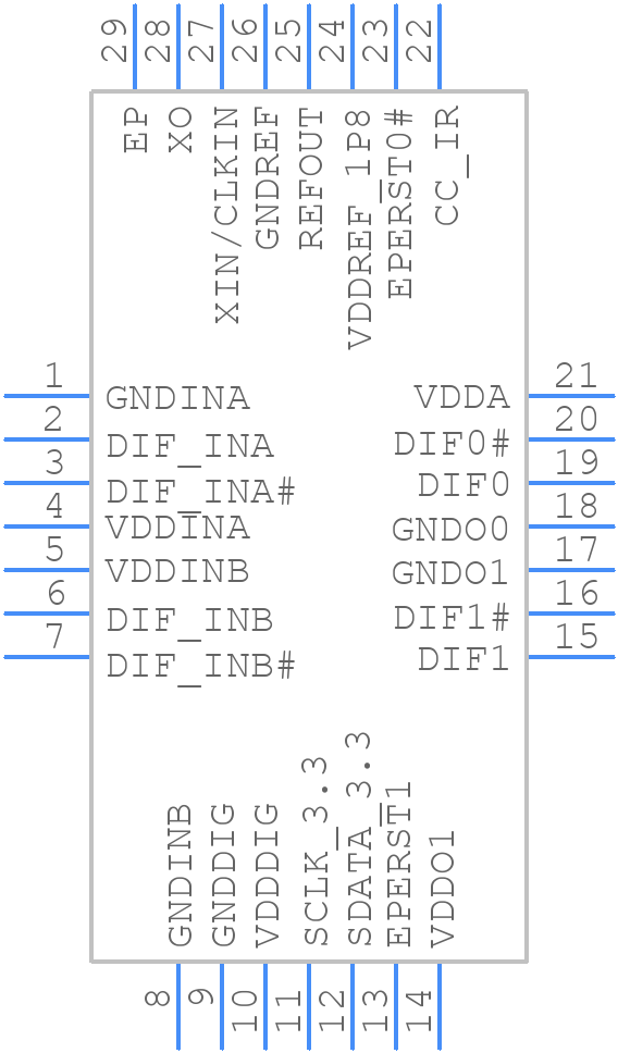 9FGL6241AP202NDGI8 - Renesas Electronics - PCB symbol