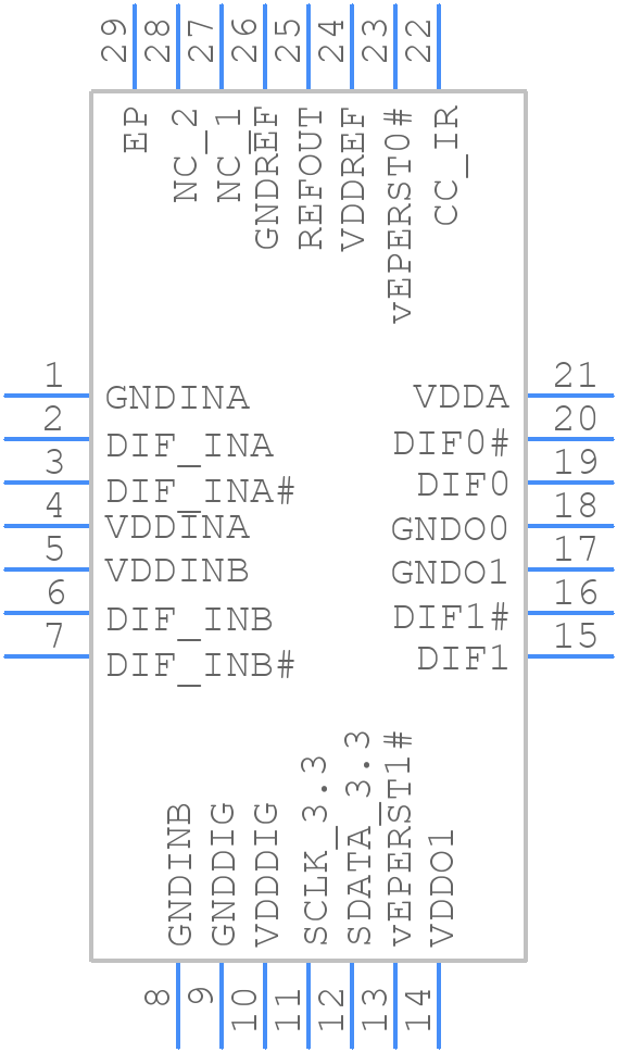 9FGL6251AQ201LTGI8 - Renesas Electronics - PCB symbol