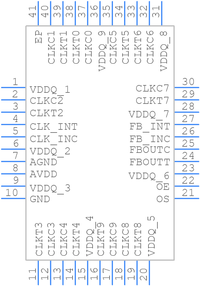 98ULPA877AKLF - Renesas Electronics - PCB symbol
