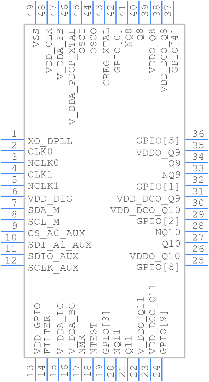 8A34043B-000NBG8 - Renesas Electronics - PCB symbol