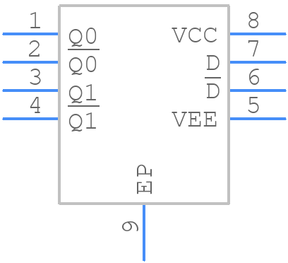 MC100LVEP11MNR4G - onsemi - PCB symbol