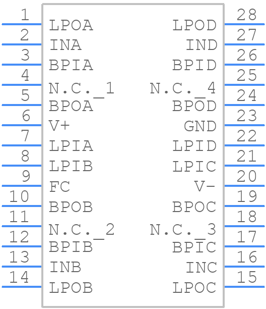 MAX274ACWI - Analog Devices - PCB symbol
