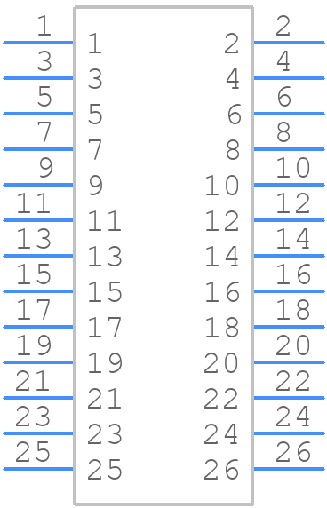 MC-254-26-00-ST-DIP - Multicomp Pro - PCB symbol