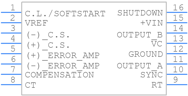 SG3846N - Microsemi Corporation - PCB symbol