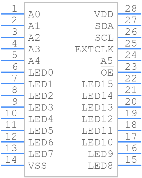 PCA9685PW - NXP - PCB symbol
