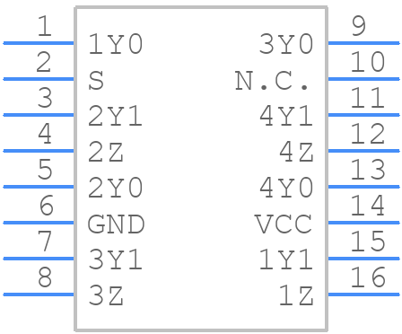 NX3DV2567GU - NXP - PCB symbol