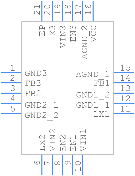 EA3036QBR - Ever Analog - PCB symbol