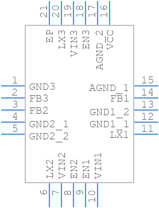 EA3036CQBR - Ever Analog - PCB symbol