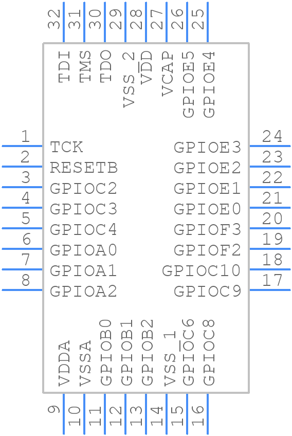 MC56F82643VLC - NXP - PCB symbol