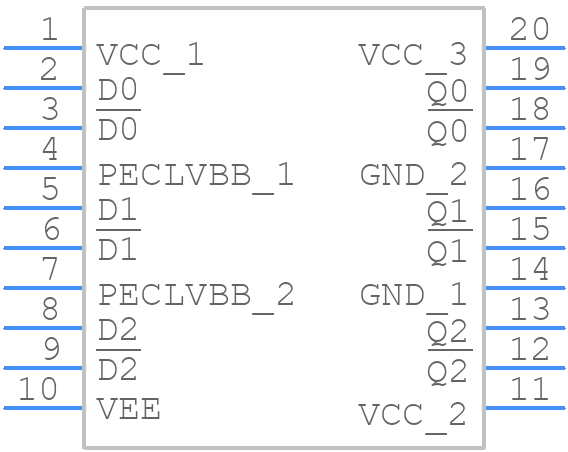 MC100LVEL91DWG - onsemi - PCB symbol