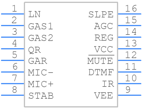TEA1062A - NXP - PCB symbol