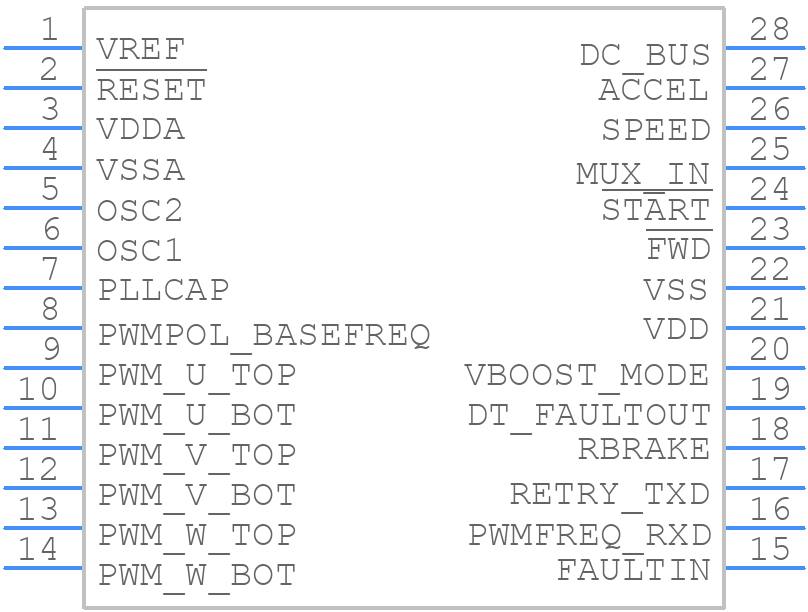 MC3PHACVDW - NXP - PCB symbol