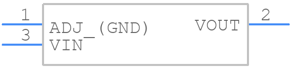 AP1117D50LA - Diodes Incorporated - PCB symbol