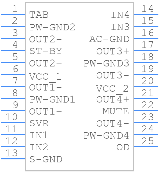 STPA002OD-4WX - STMicroelectronics - PCB symbol