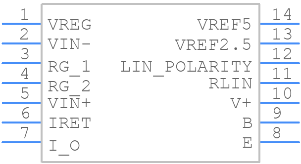 XTR106UA/2K5 - Texas Instruments - PCB symbol