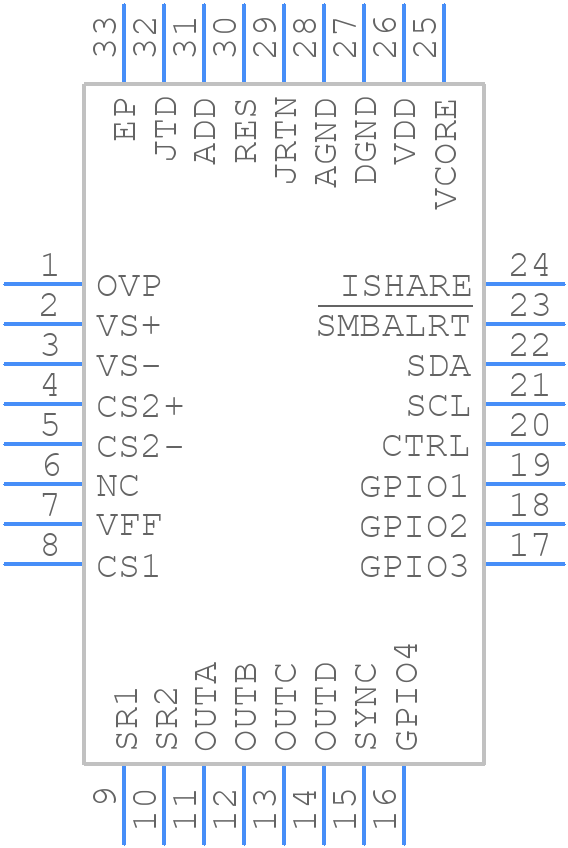 ADP1055ACPZ-R7 - Analog Devices - PCB symbol