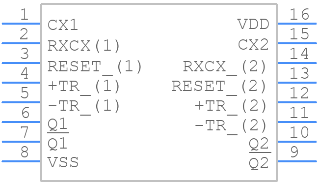 CD14538BPWRE4 - Texas Instruments - PCB symbol
