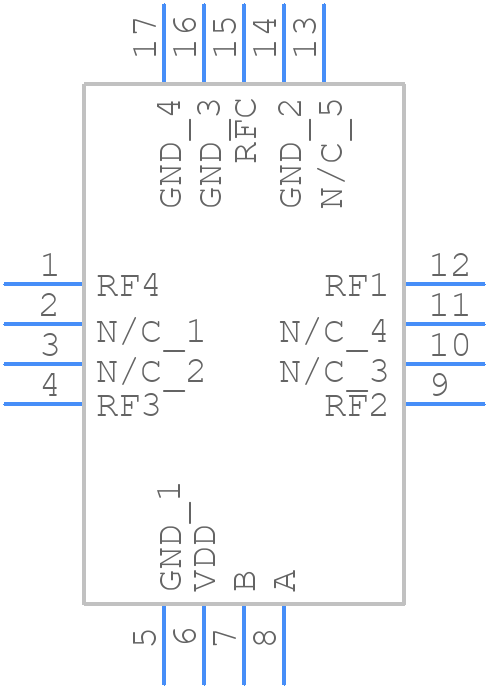 HMC241LP3 - Analog Devices - PCB symbol