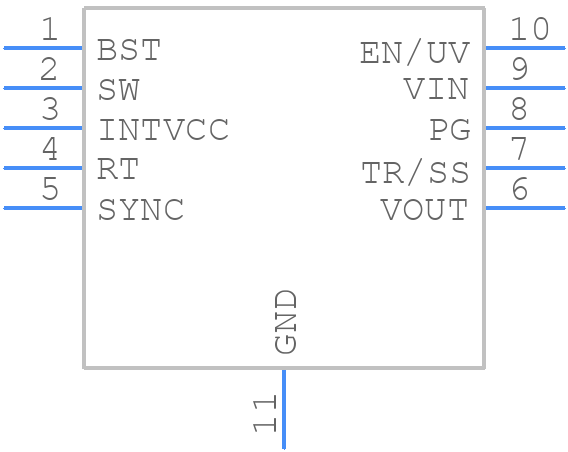 LT8609AEDDM-5#PBF - Analog Devices - PCB symbol