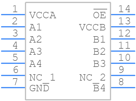 NLSV4T244DR2G - onsemi - PCB symbol