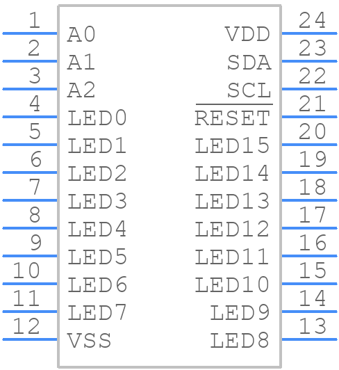 PCA9552PW,118 - NXP - PCB symbol