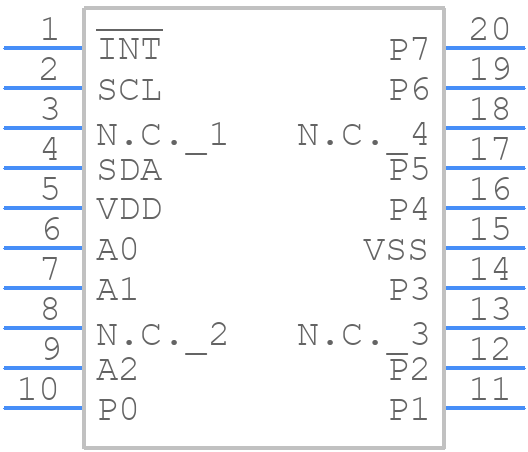 PCF8574TS - NXP - PCB symbol
