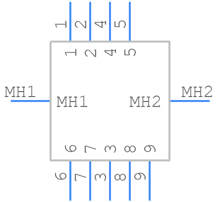 M83513/10-A03NP - Glenair - PCB symbol