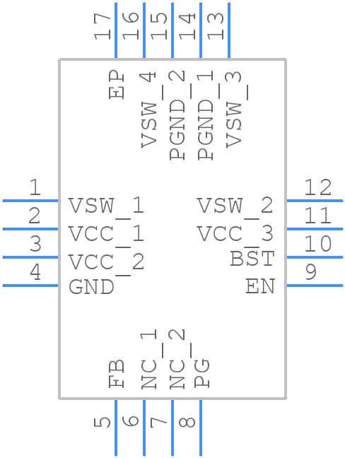 ZSPM4011AA1W50 - Renesas Electronics - PCB symbol