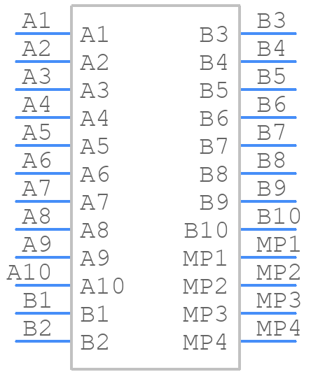 M55-6102042R - Harwin - PCB symbol