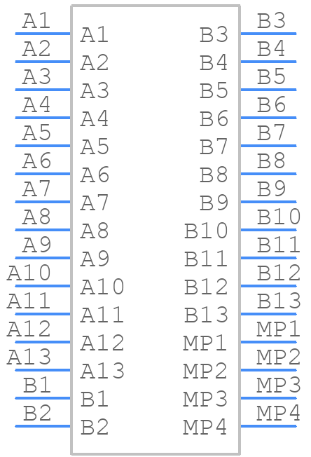 M55-7102642R - Harwin - PCB symbol