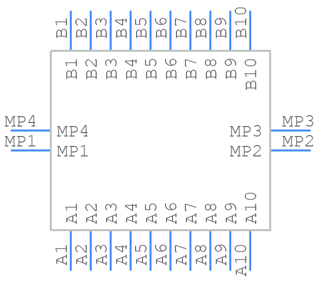 M55-6002042R - Harwin - PCB symbol